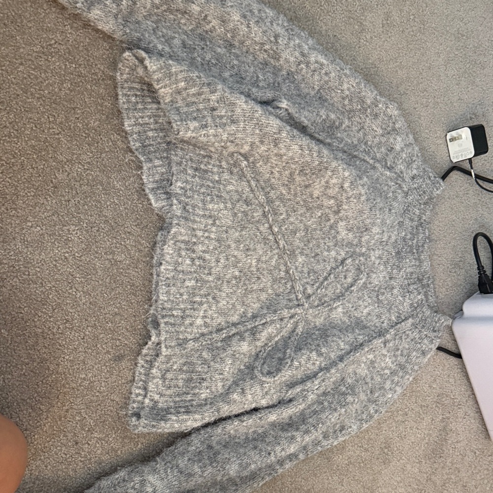 American Eagle Outfitters Gray Cowl Neck Sweater